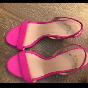 J crew pink kitten heels